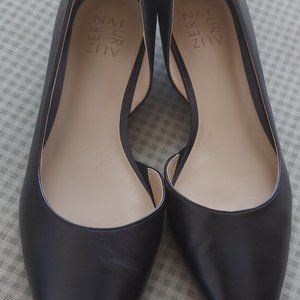 Naturalizer Womens Belina Black D'Orsay Flats Shoes Women’s Size 8W